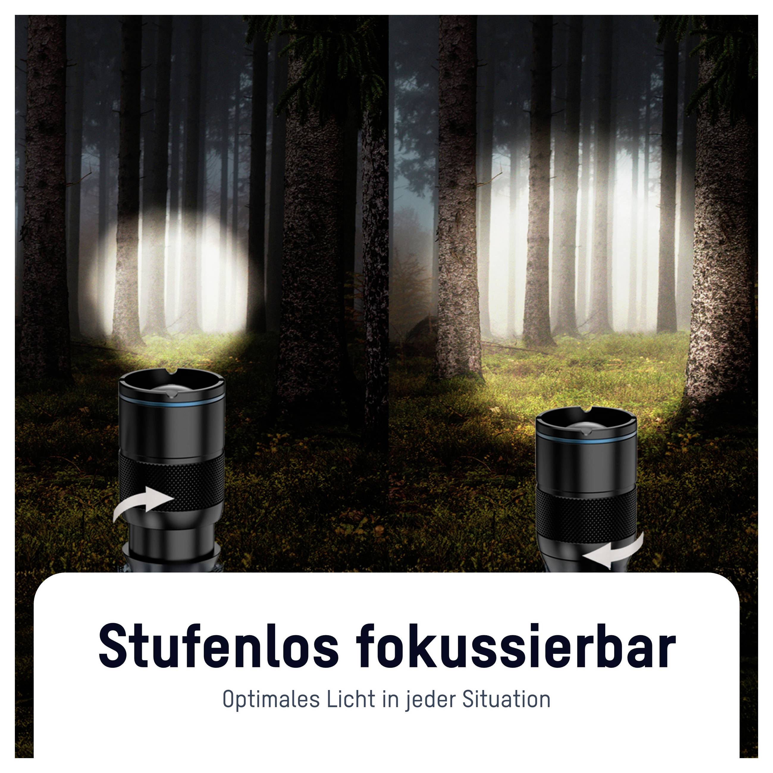 Ansmann LED Taschenlampe Adventure TA1800RF wiederaufladbar 1600-0763 SMD LED kapesní svítilna velký dosah napájeno akum-5
