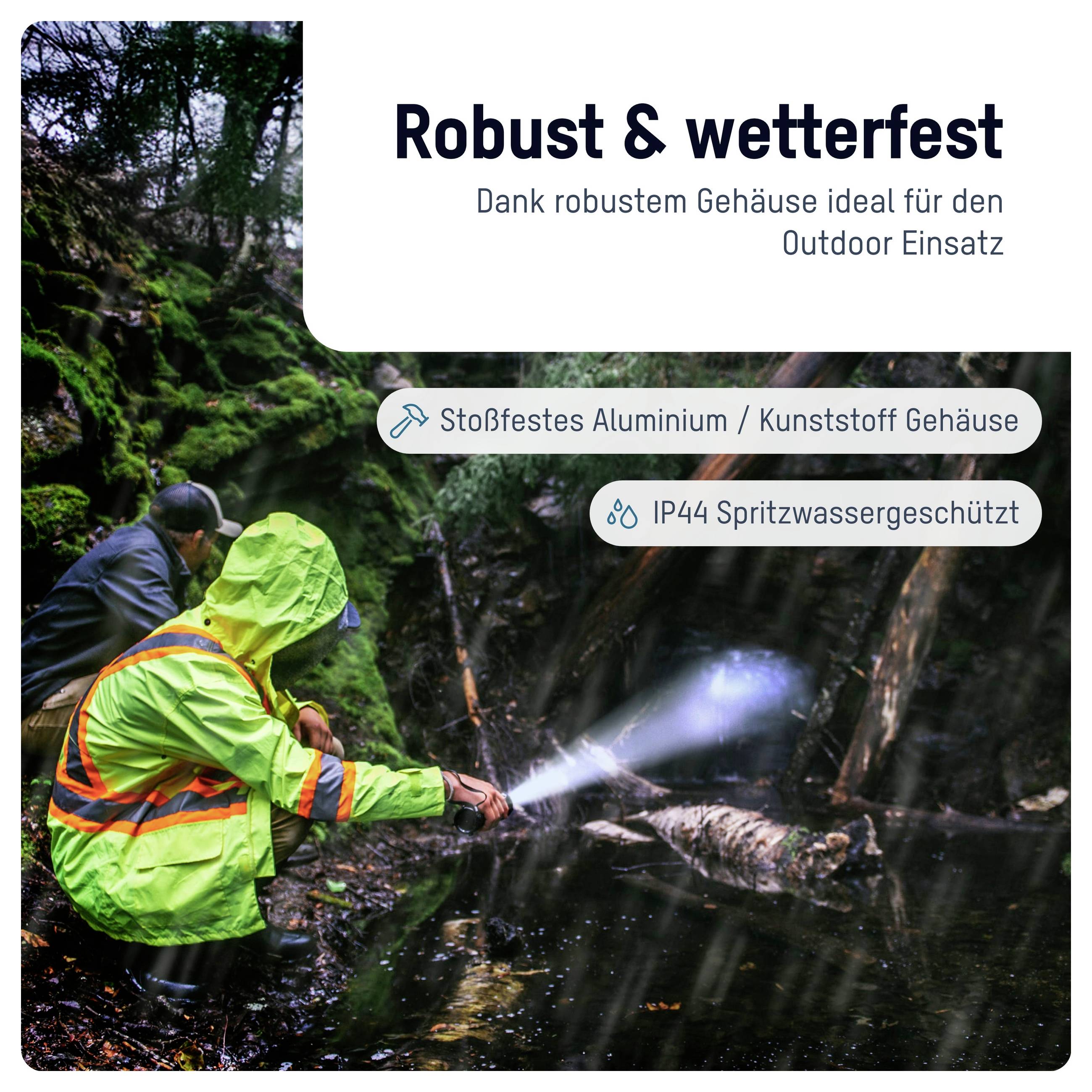 Ansmann LED Taschenlampe Adventure TA1800RF wiederaufladbar 1600-0763 SMD LED kapesní svítilna velký dosah napájeno akum-6