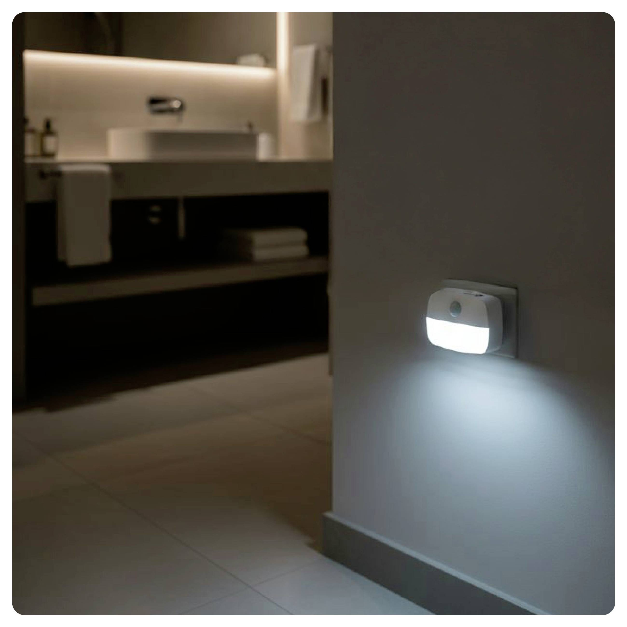Ansmann Sensor-Nachtlicht NL30 AC 1600-0778 noční světlo s pohybovým senzorem hranatý LED teplá bílá bílá-8