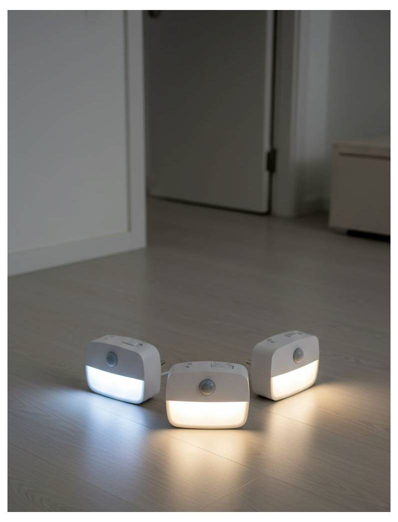 Ansmann Sensor-Nachtlicht NL30 AC 1600-0778 noční světlo s pohybovým senzorem hranatý LED teplá bílá bílá-9