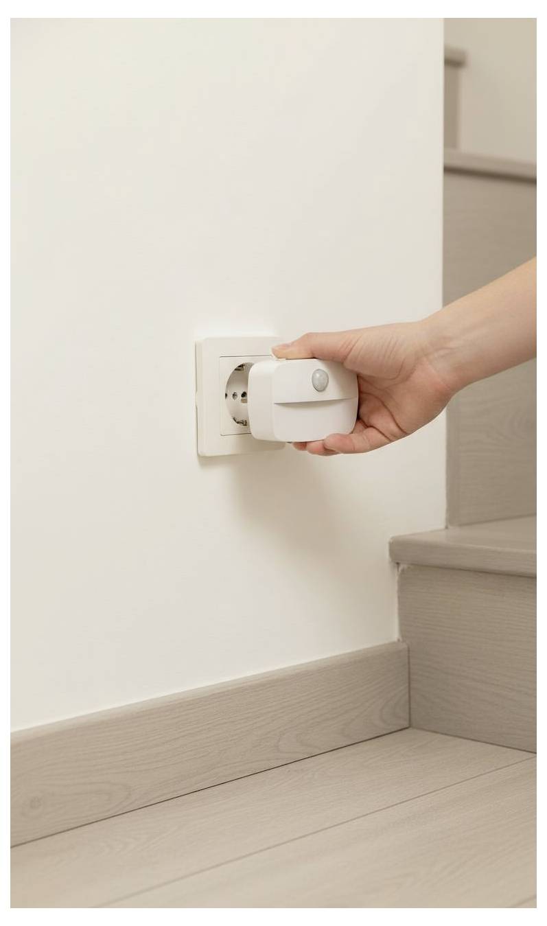 Ansmann Sensor-Nachtlicht NL30 AC 1600-0778 noční světlo s pohybovým senzorem hranatý LED teplá bílá bílá-10