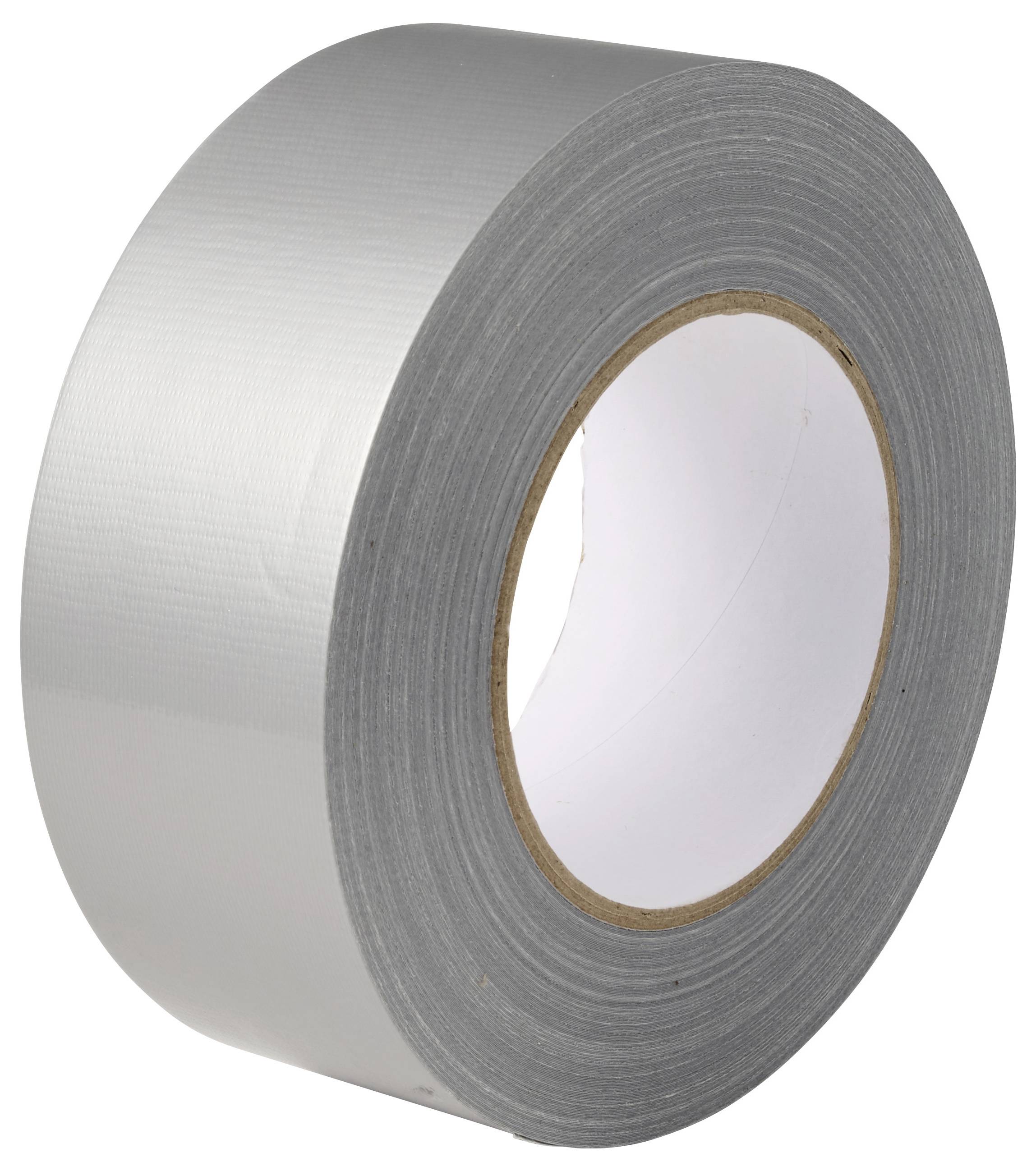 TOOLCRAFT TO-10917639 páska se skelným vláknem stříbrná (d x š) 50 m x 50 mm 1 ks-1