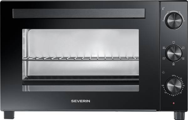 Severin 2076 mini trouba  s grilovací jehlou, funkce časovače, teplota varu, recirkulační funkce, s kamenem na pečení pizzy  46 l