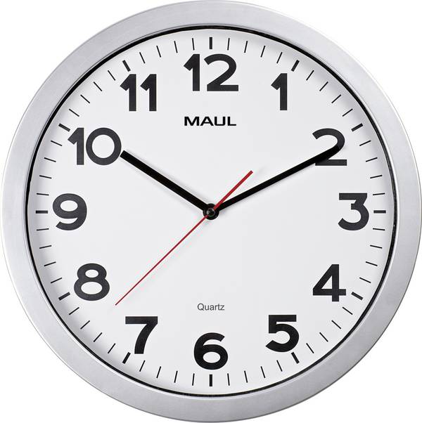 Maul 9053695 Quartz nástěnné hodiny 35 cm x 350 mm x 30 mm x 50 mm, stříbrná