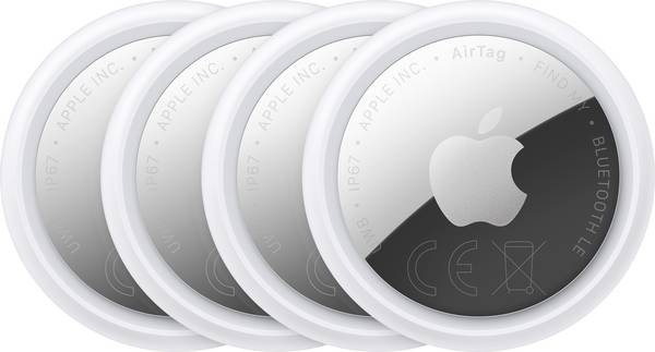 <br>  Apple<br>  AirTag (2. Generation)<br>  bílostříbrná<br>  4 ks<br>