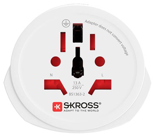 Skross 1.500211C-E cestovní adaptér SKROSS - Länderstecker World to Europe-2