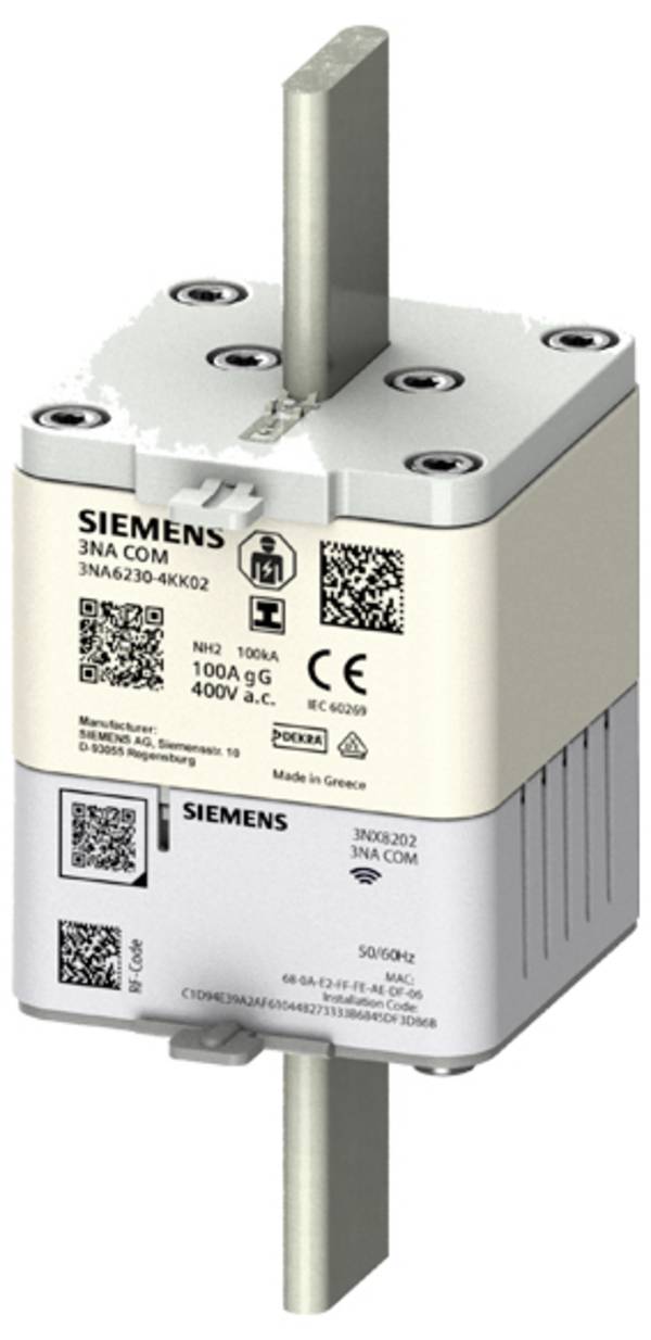 Siemens 3NA62304KK01 NH pojistka s mechanickým ukazatelem zajištění  Velikost pojistky = 2     1 ks