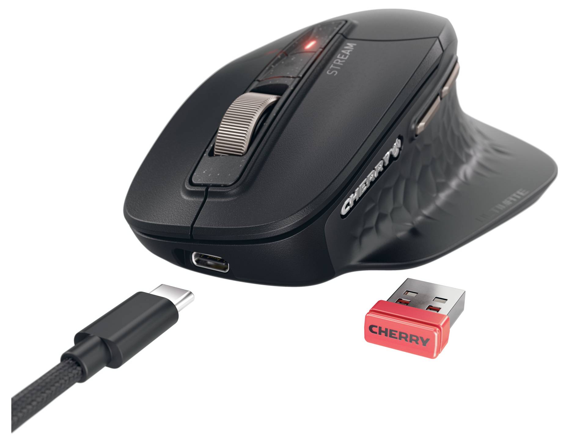 CHERRY STREAM DESKTOP ULTIMATE USB, bezdrátový, Bluetooth® sada klávesnice a myše integrovaný scrollpad německá, QWERTZ -2