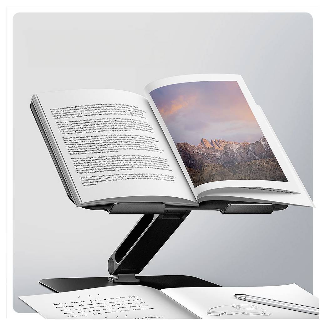 AXAGON podložka pod notebook nastavitelná výška, sklopné-4