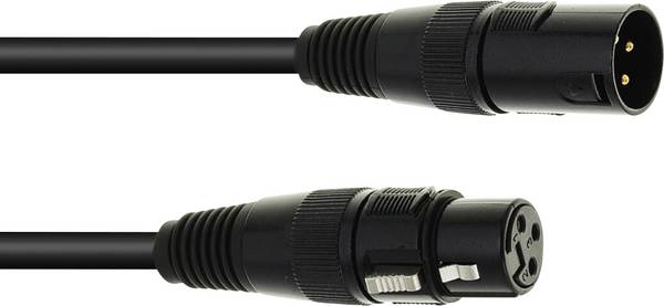Eurolite  DMX propojovací kabel [1x XLR zástrčka 3pólová - 1x XLR zástrčka 3pólová] 3 m