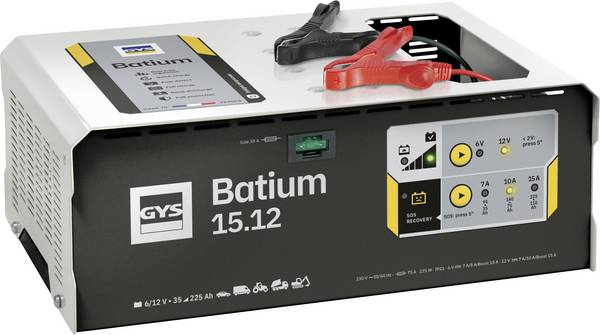 GYS BATIUM 15.12 024519 nabíječka autobaterie, dílenská nabíječka, nabíječka 6 V, 12 V