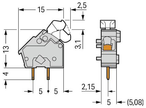 WAGO 256-847 PCB terminál 600 ks-1
