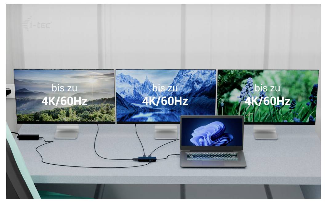 Itec USB-C® dokovací stanice I-TEC USB-C Triple 4K HDMI Adapter PD napájení USB-C®-10