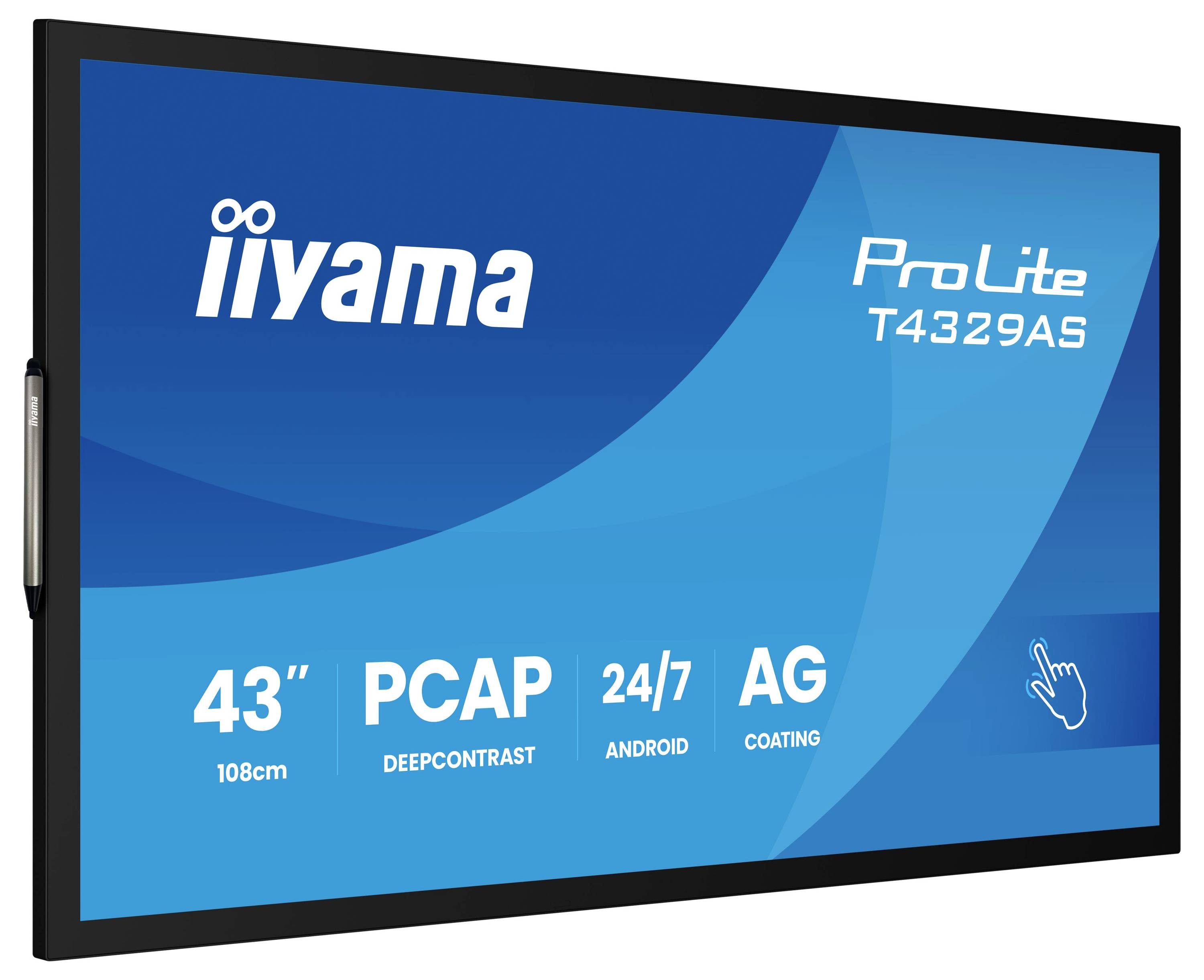 Iiyama ProLite displej Digital Signage Energetická třída (EEK2021): G (A - G) 108 cm (42.5 palec) 3840 x 2160 Pixel 24/7-6