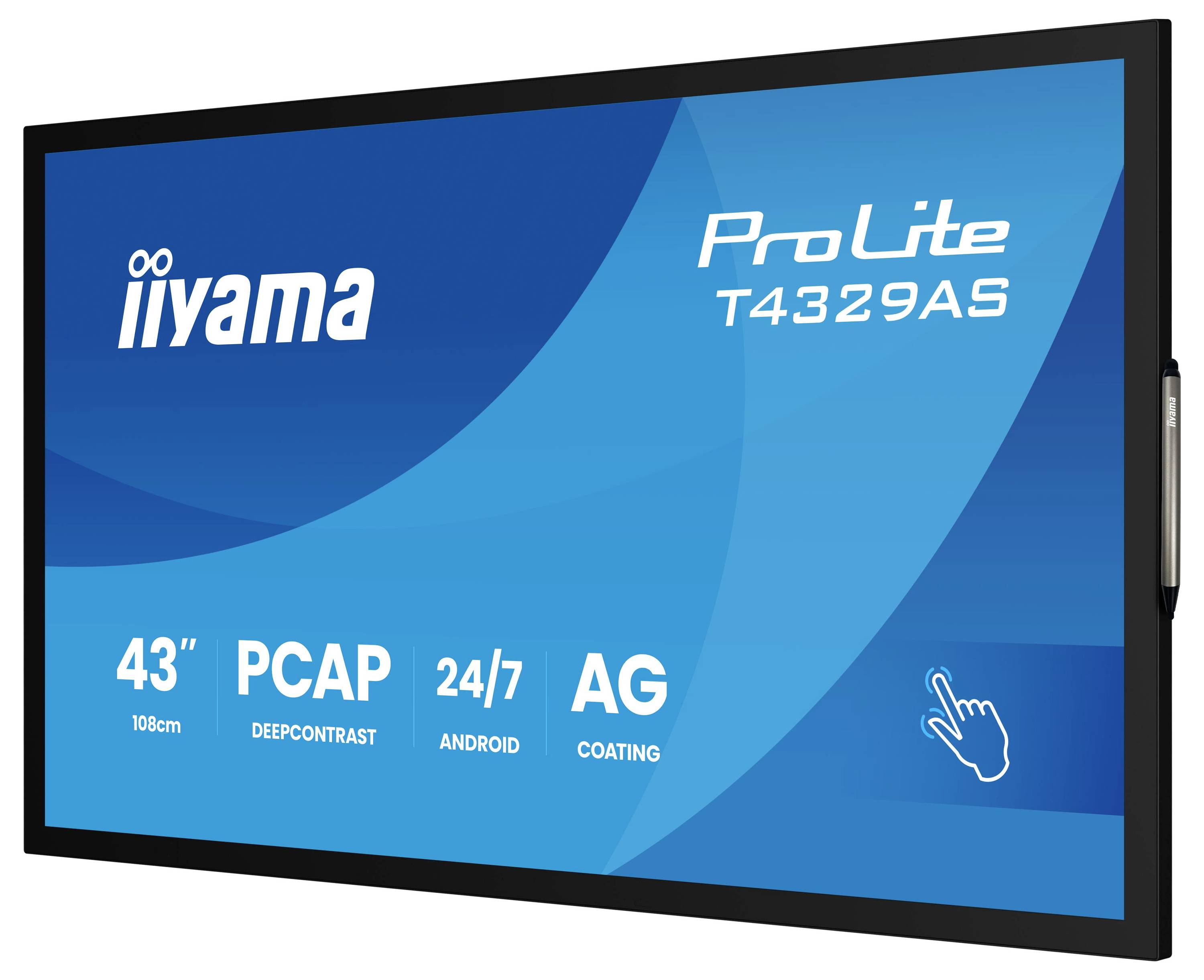 Iiyama ProLite displej Digital Signage Energetická třída (EEK2021): G (A - G) 108 cm (42.5 palec) 3840 x 2160 Pixel 24/7-8
