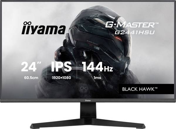 Iiyama G-MASTER herní monitor 60.5 cm (23.8 palec)1920 x 1080 Pixel, 16:9, 1 ms, IPS LED