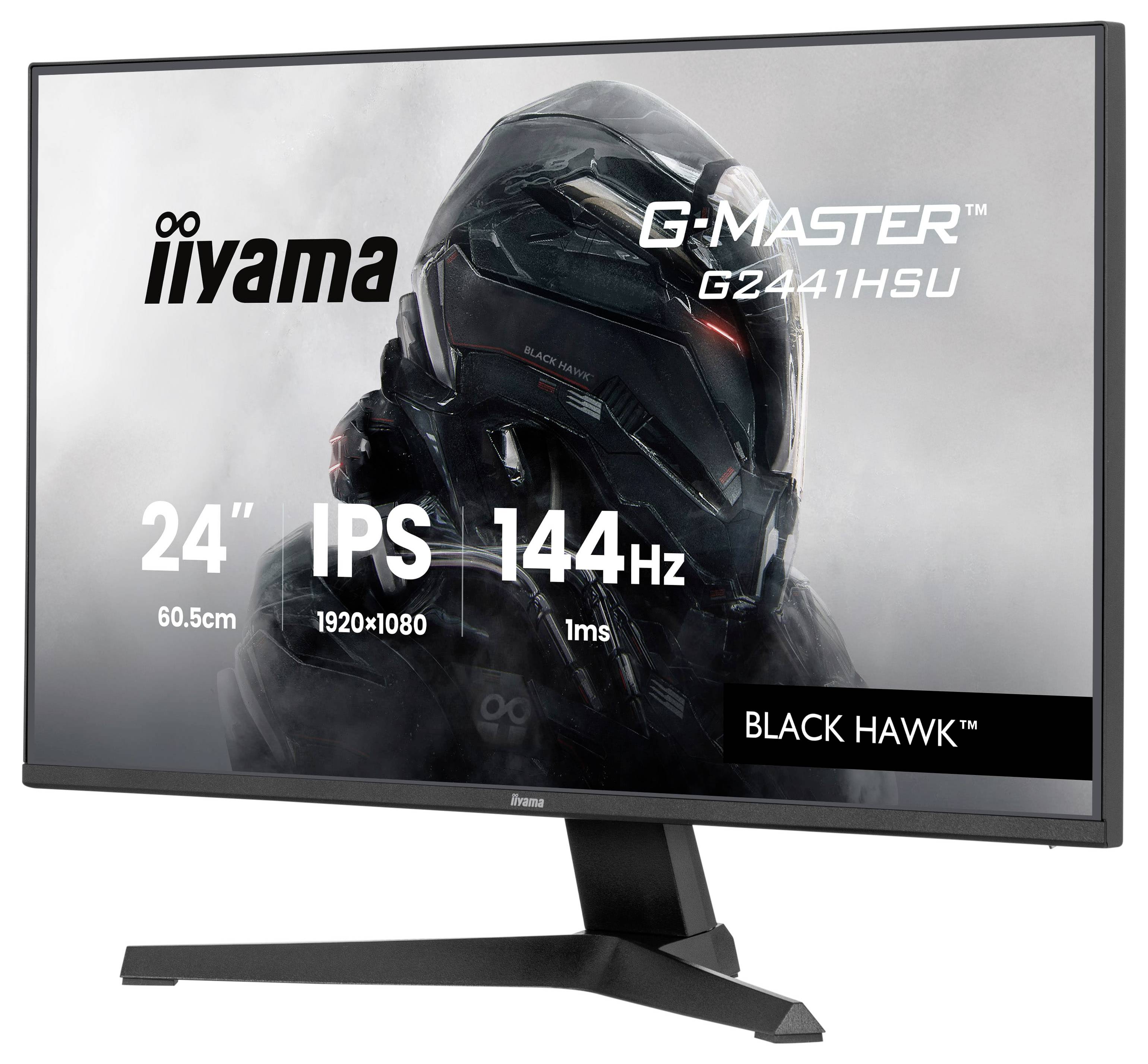 Iiyama G-MASTER herní monitor 60.5 cm (23.8 palec)1920 x 1080 Pixel, 16:9, 1 ms, IPS LED-1