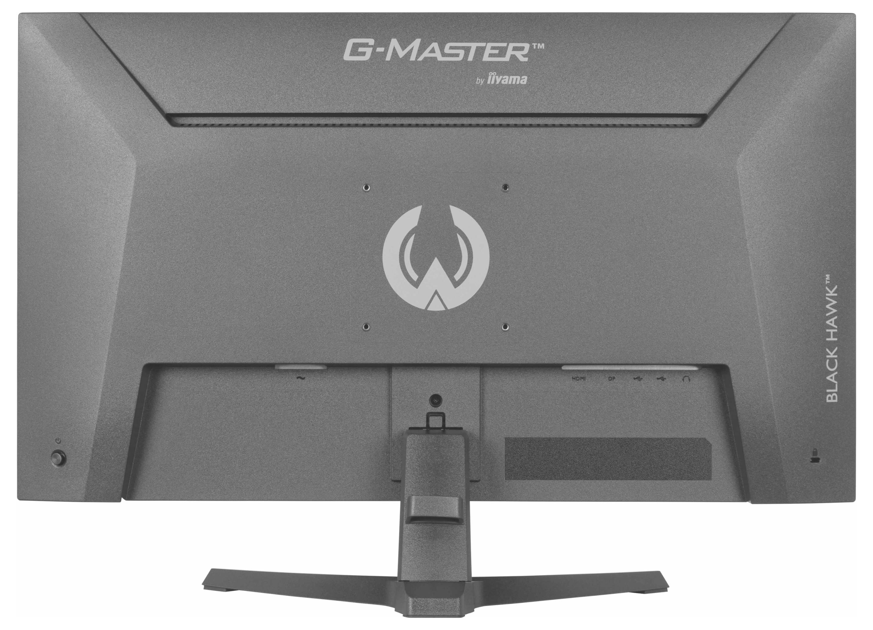 Počítačový monitor zobrazující "iiyama G-Master GB2741HSU Black Hawk" s herní postavou, 27", IPS, 144Hz, rozlišení 1920x1080.