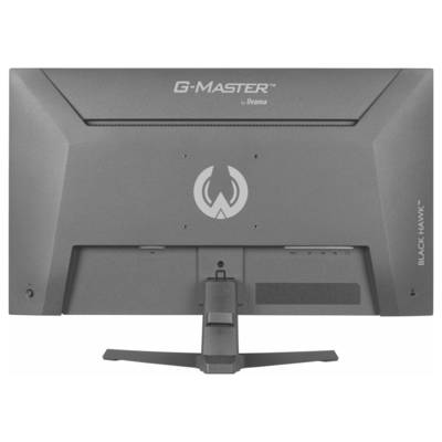 Počítačový monitor zobrazující "iiyama G-Master GB2741HSU Black Hawk" s herní postavou, 27", IPS, 144Hz, rozlišení 1920x1080.
