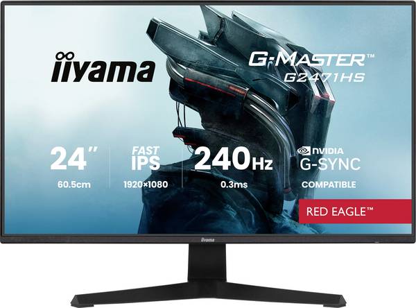 Iiyama G-MASTER herní monitor 60.5 cm (23.8 palec)1920 x 1080 Pixel, 16:9, 0.3 ms, IPS LED