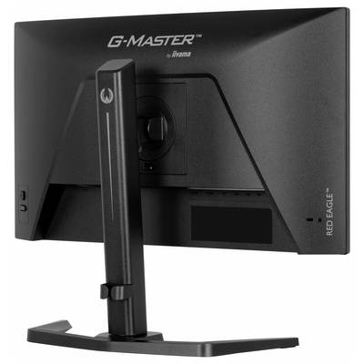 Černý počítačový monitor G-Master řady RED EAGLE, pohled zezadu, s logem značky a názvem 'RED EAGLE'. Monitor má obdélníkový stojan.