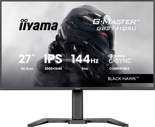 Iiyama G-MASTER herní monitor 68.6 cm (27 palec)2560 x 1440 Pixel, 16:9, 1 ms, IPS LED