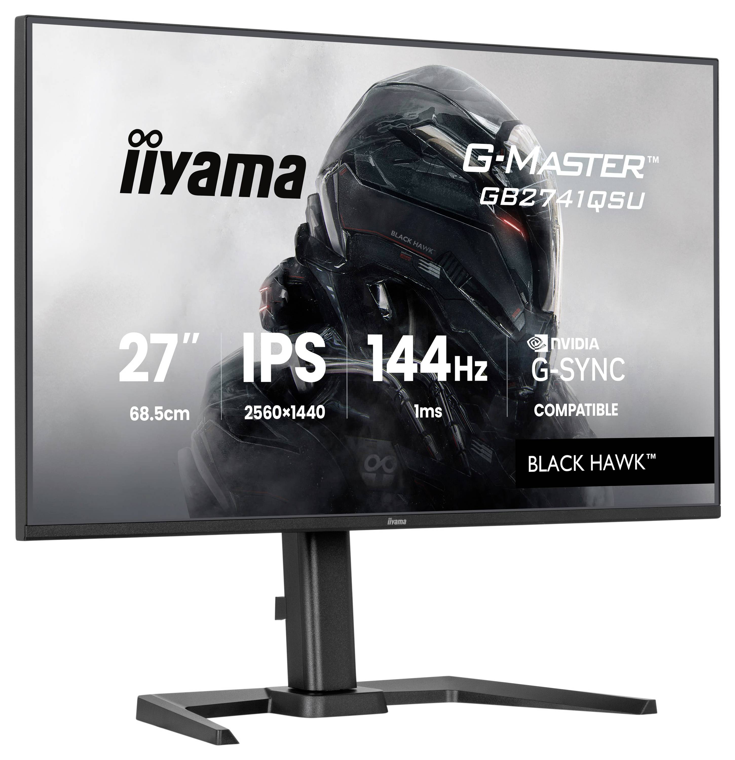 Iiyama G-MASTER herní monitor 68.6 cm (27 palec)2560 x 1440 Pixel, 16:9, 1 ms, IPS LED-3