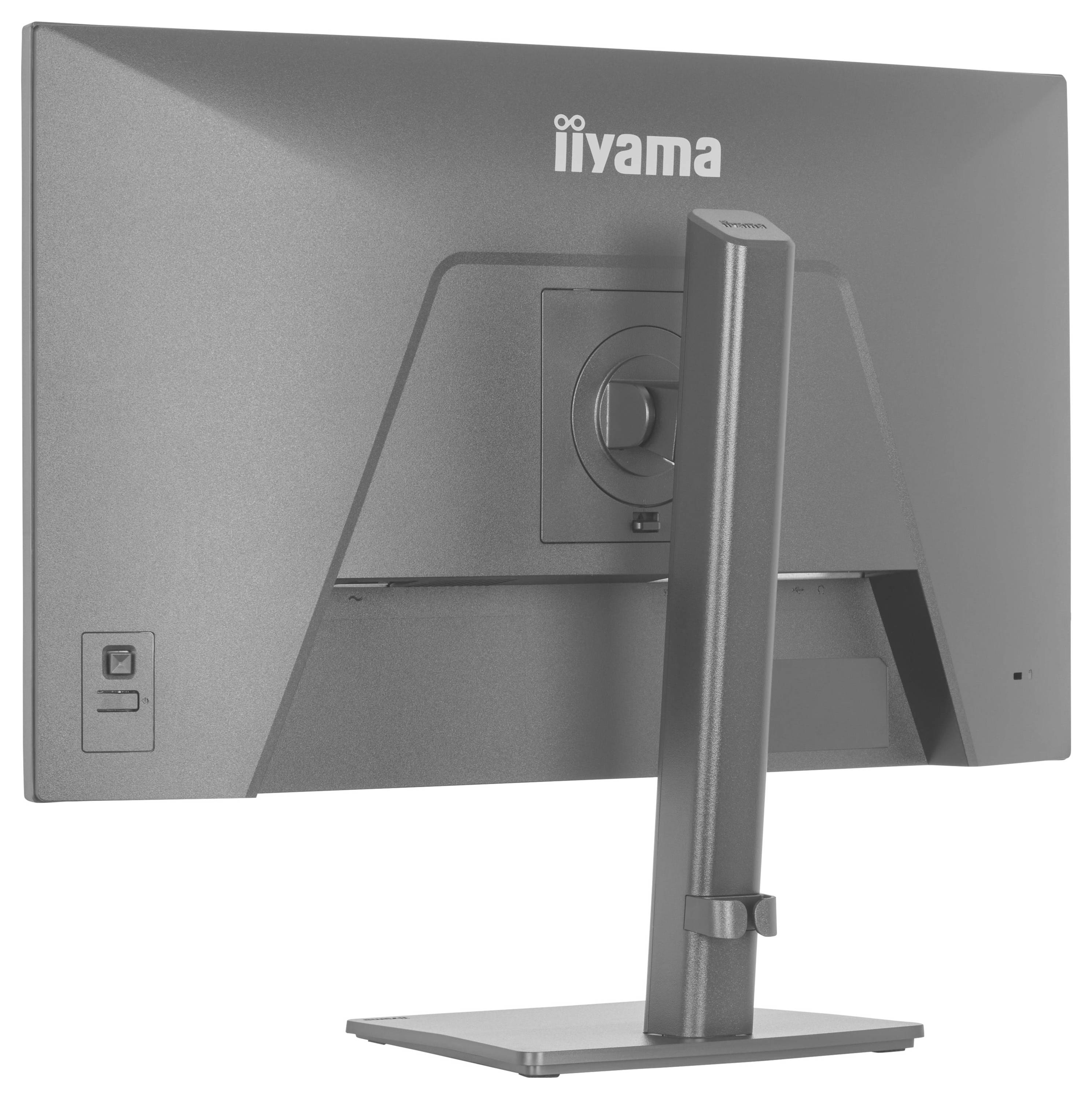 Obrázek ukazuje logo "iiyama" na modrém gradientním pozadí.