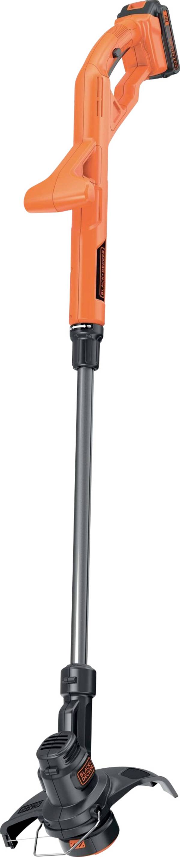 Black & Decker  akumulátor Akumulátorová strunová sekačka  + akumulátor, vč. nabíječky, výškově nastavitelná rukojeť 18 V  šířka sekání: 25 cm