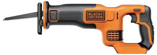 Black & Decker  akumulátorová šavlová pila, bez akumulátoru, bez nabíječky, 18 V, BDCR18N-XJ