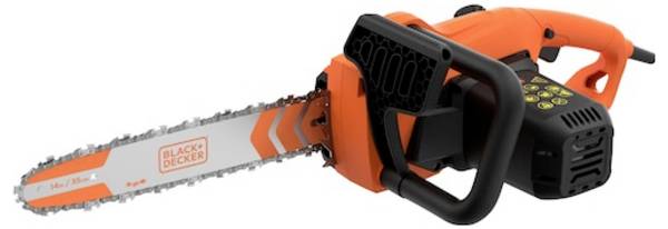 Black & Decker  elektrika řetězová pila   1 800 W  délka čepele 350 mm