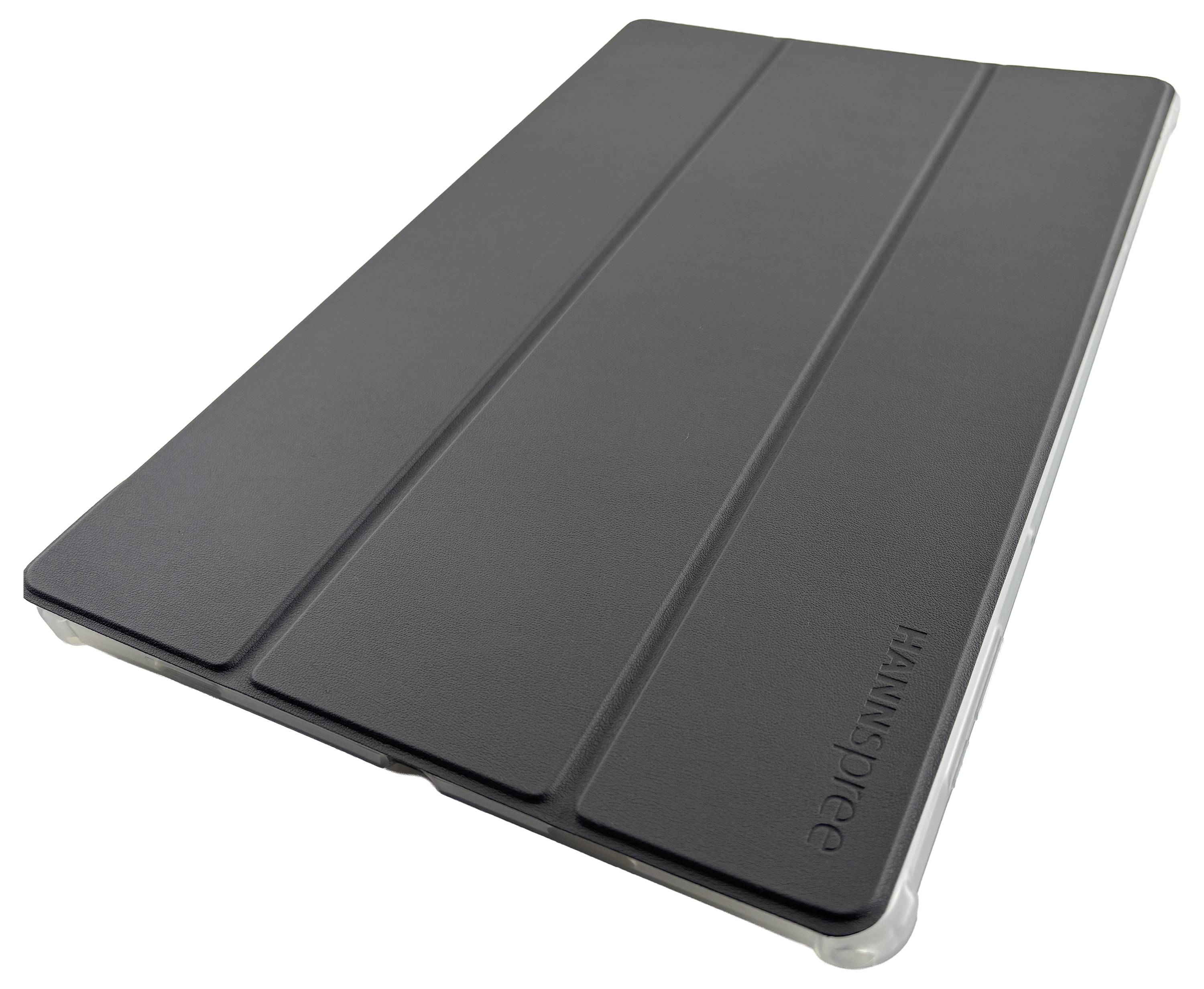 Černý kryt na tablet se skládacími částmi a slovem "HaiweiPC" vytlačeným na straně.