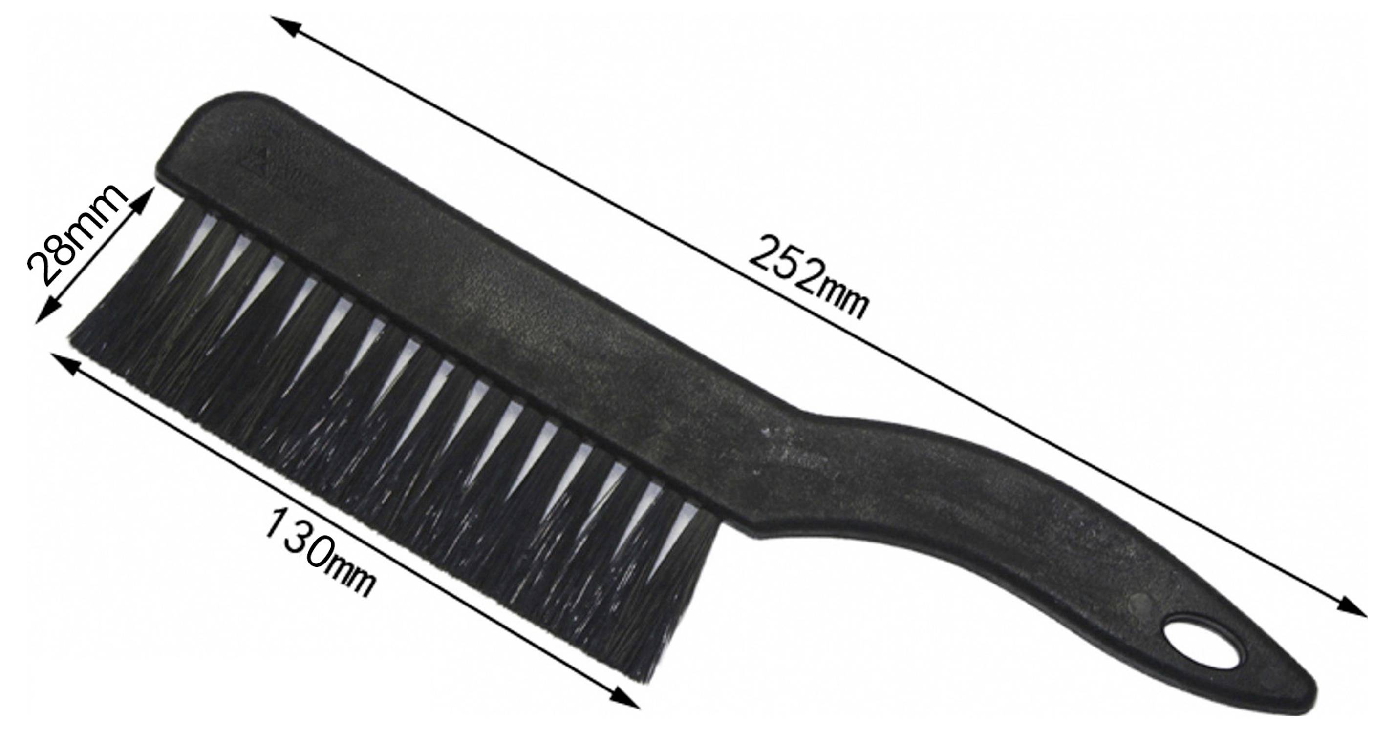 TRU COMPONENTS ESD kartáč (d x š x v) 260 x 70 x 20 mm délka štětin: 28 mm Plocha kartáče, šířka: 130 mm Plocha kartáče,-4