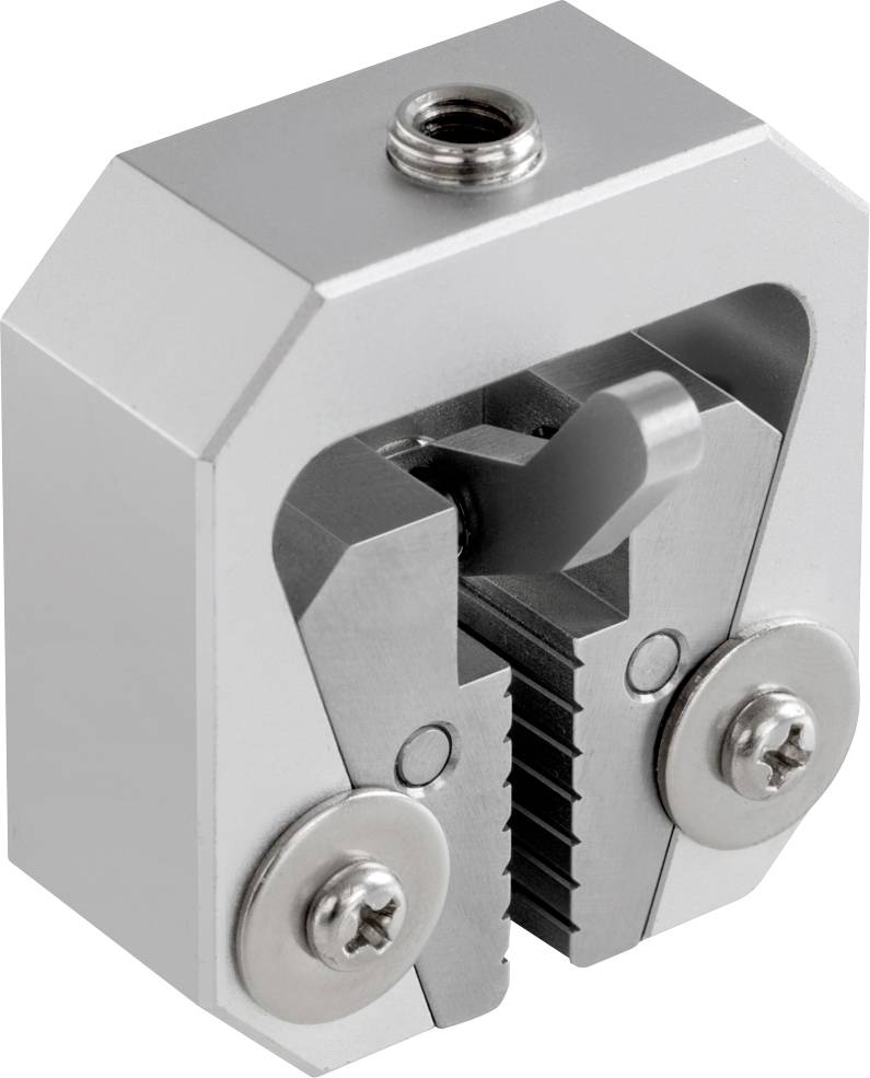 Kovový zámek na kabel se šrouby a ústředním zamykacím mechanismem, navržený pro bezpečné upevnění a stlačení kabelů.