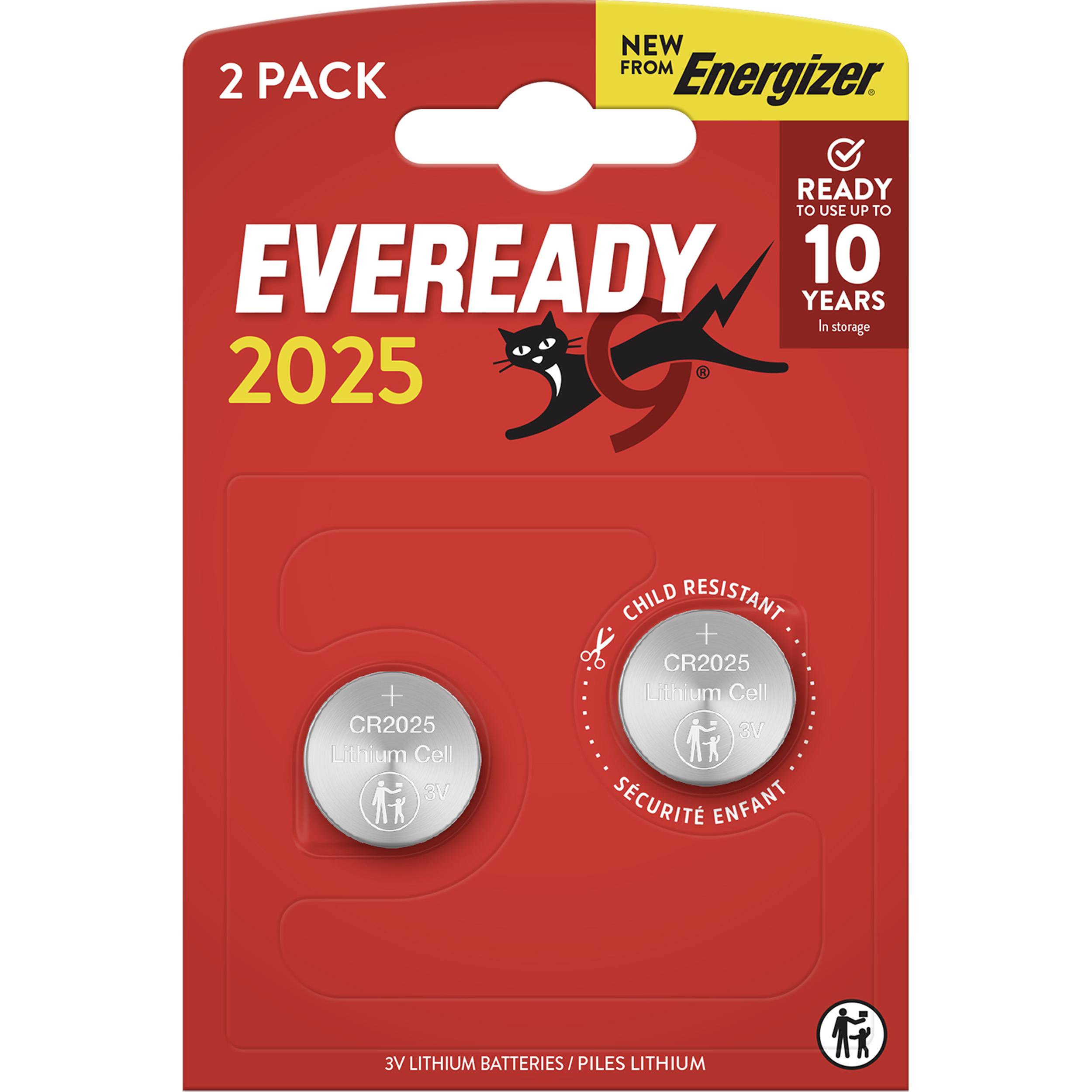 Eveready knoflíkový článek CR 2025 3 V 2 ks E304439300-0