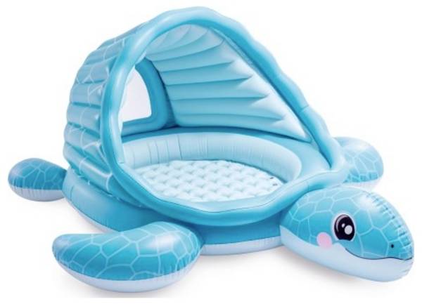 Intex „Maus Plause“ nabízí s velkým prostorem a střechou slunce tolik zábavy pro děti od 2 let.