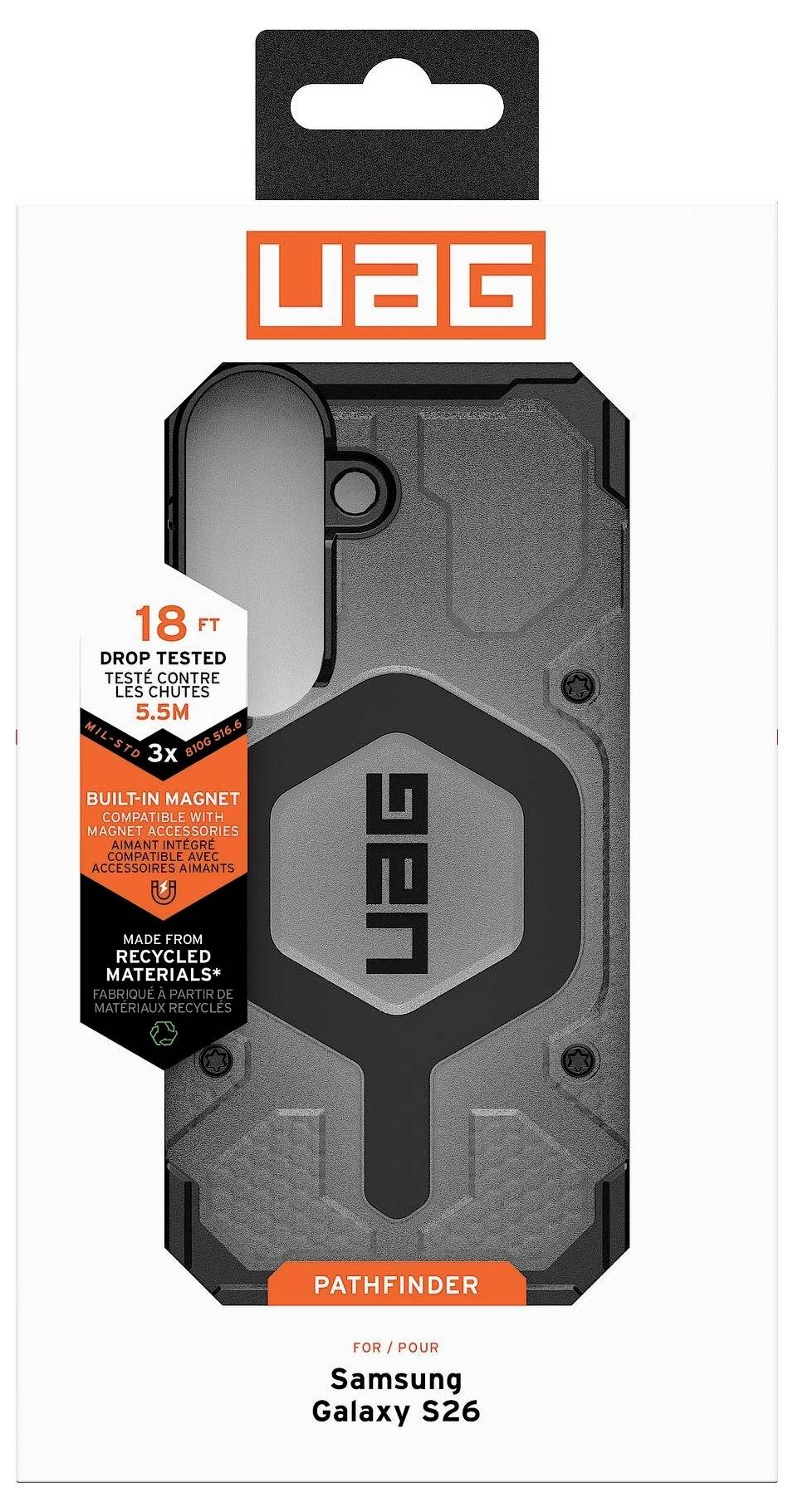 Urban Armor Gear Pathfinder Case Samsung Galaxy S26 popel Kompatibilní s MagSafe, s magnetickým modulem 214528113140-10