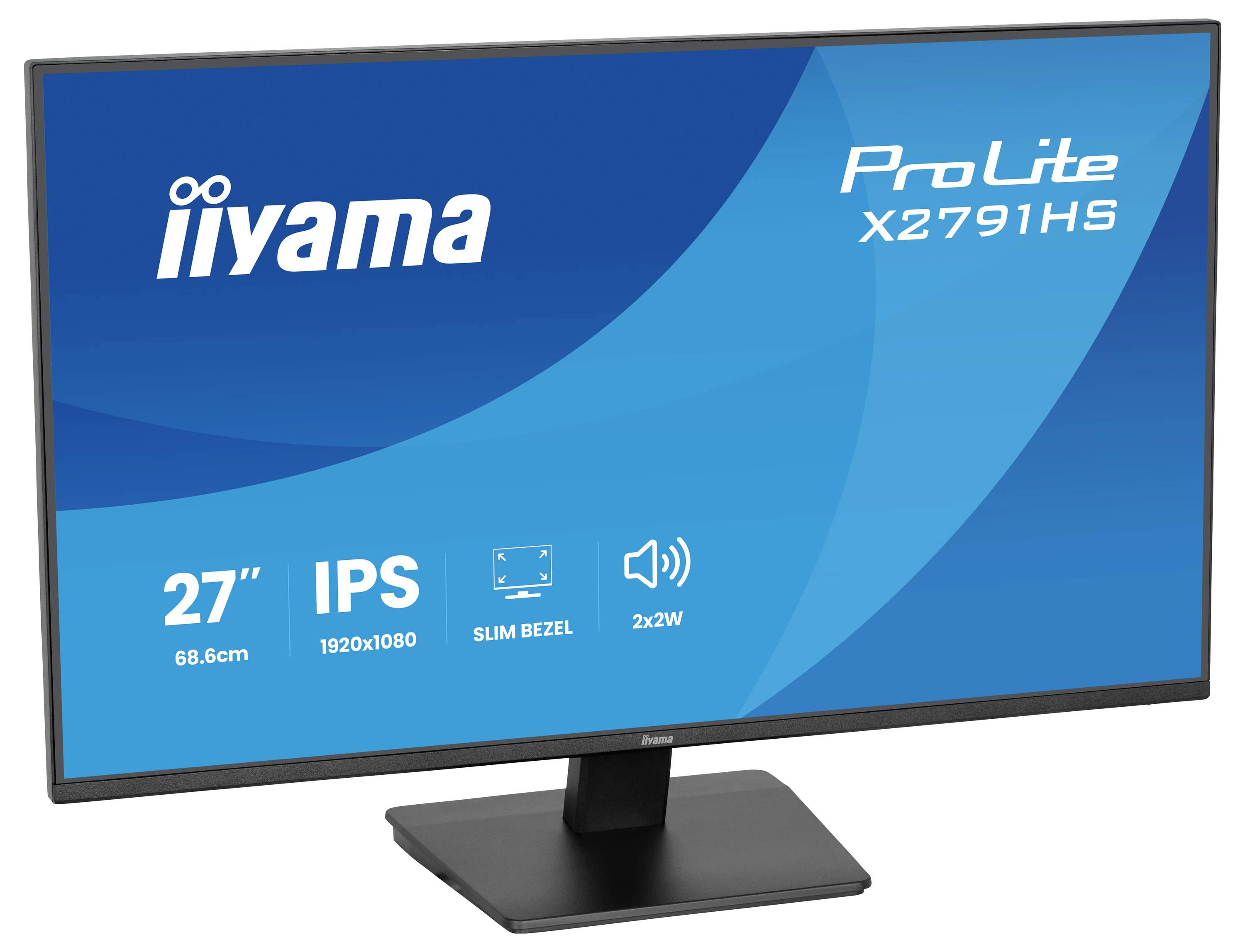 Iiyama ProLite LED monitor 68.6 cm (27 palec)1920 x 1080 Pixel, 16:9, 1 ms, VA LED-4