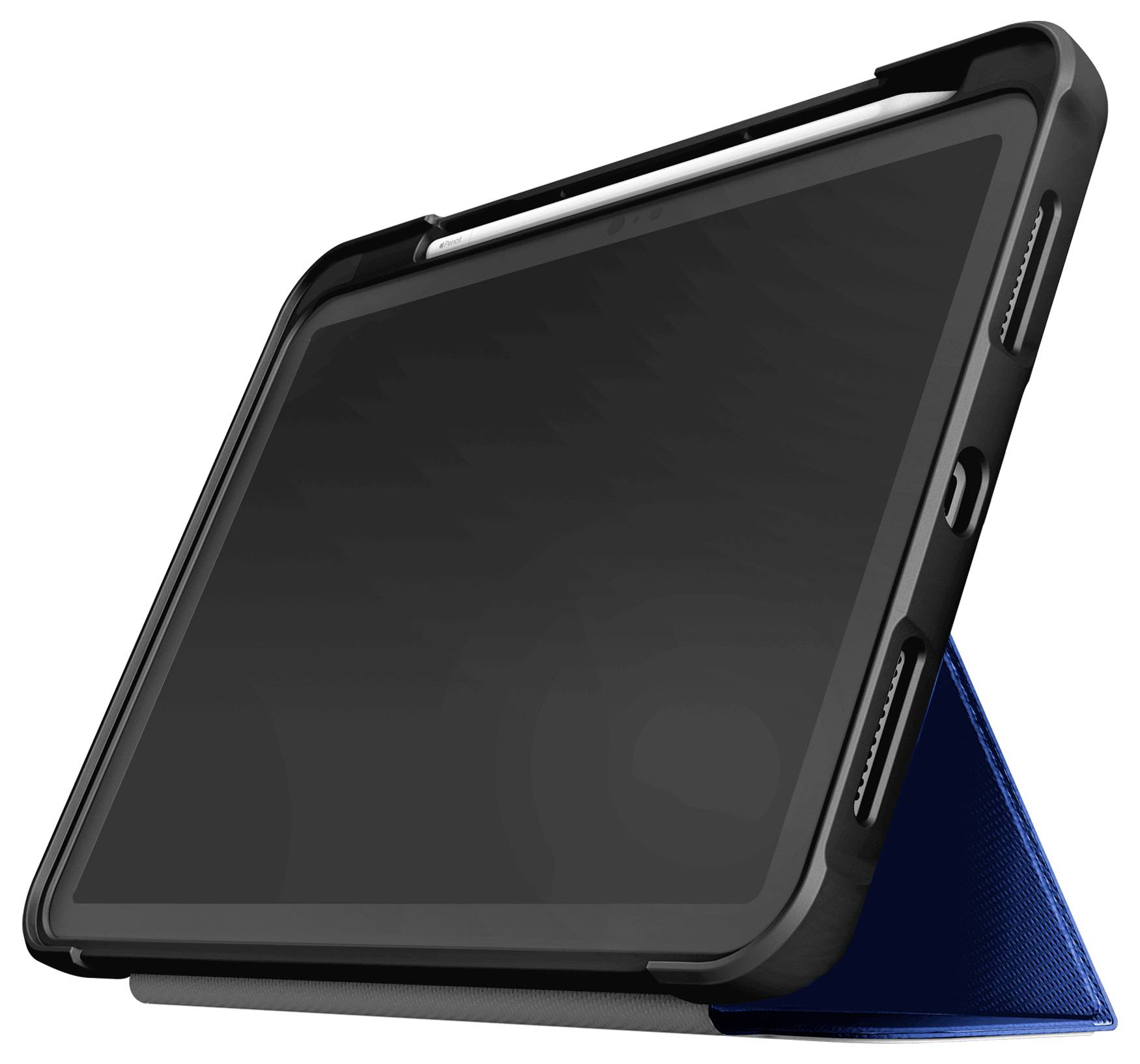 Smartphone s velkým klávesnicí a jednoduchým rozhraním zobrazujícím čas a datum a zástupce aplikací pro "Telefon", "Zprávy", "Google" a "Play Store".