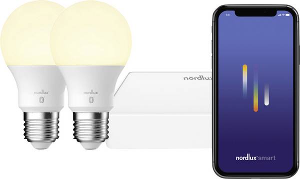 Nordlux 2070062701 žárovka Energetická třída (EEK2021) E (A - G) E27  7 W teplá až studená bílá (Ø x v) 60 mm x 109 mm stmívatelná, ovládání přes mobilní aplikaci 2 ks