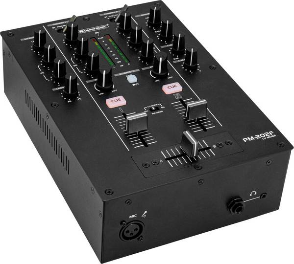 Omnitronic PM-202F 2kanálový DJ mixážní pult černá