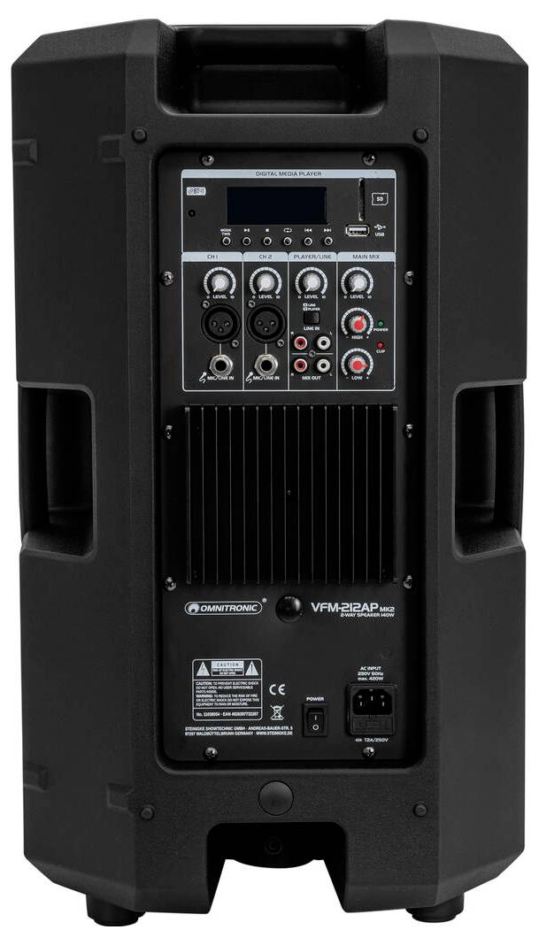 Omnitronic VFM-212AP MK2 aktivní PA reproduktor 12 palec 140 W 1 ks-3