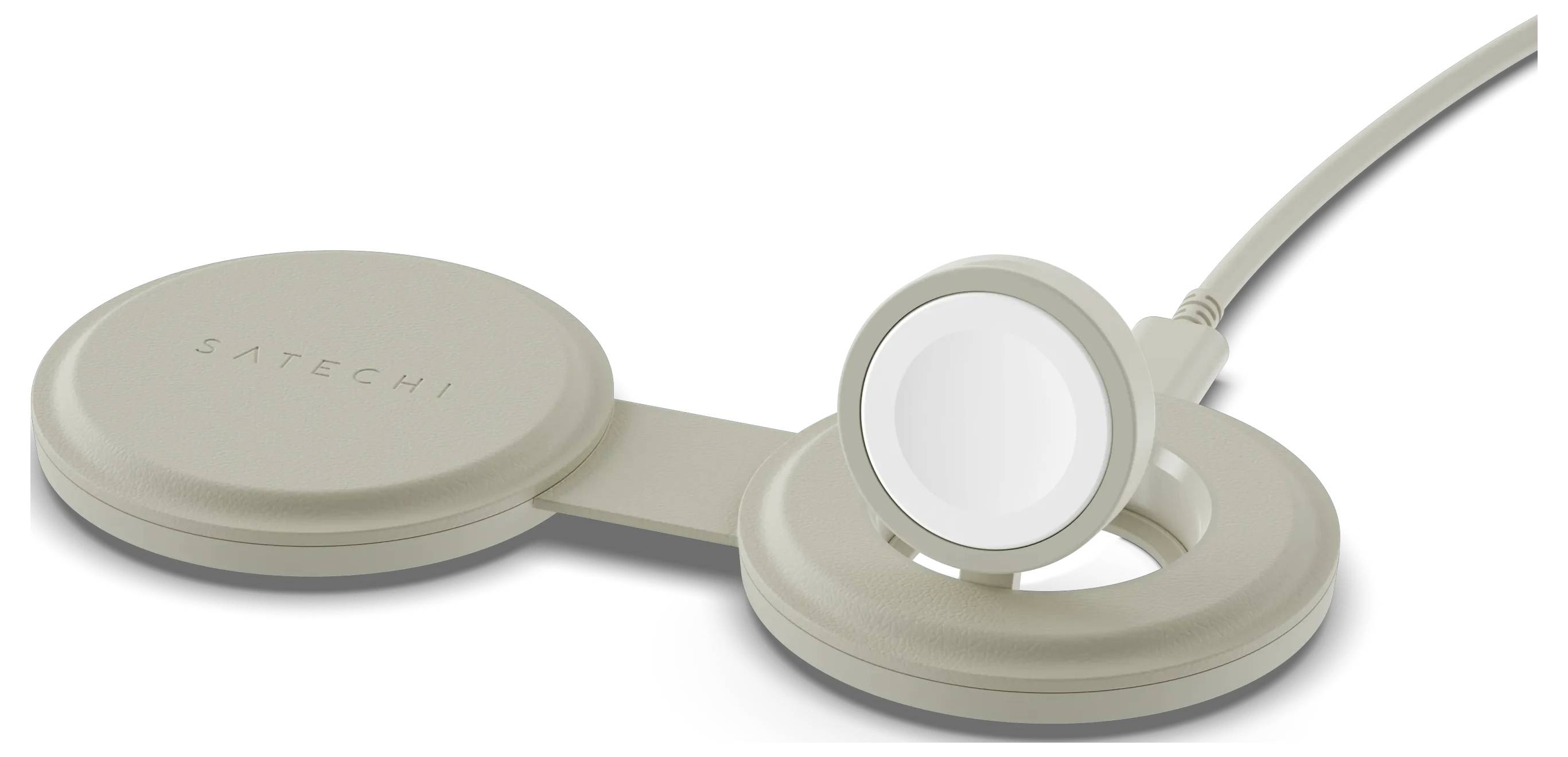 Satechi bezdrátová indukční nabíječka Satechi OntheGo 2-in-1 Wireless Charger ST-QTG21W bílá-5