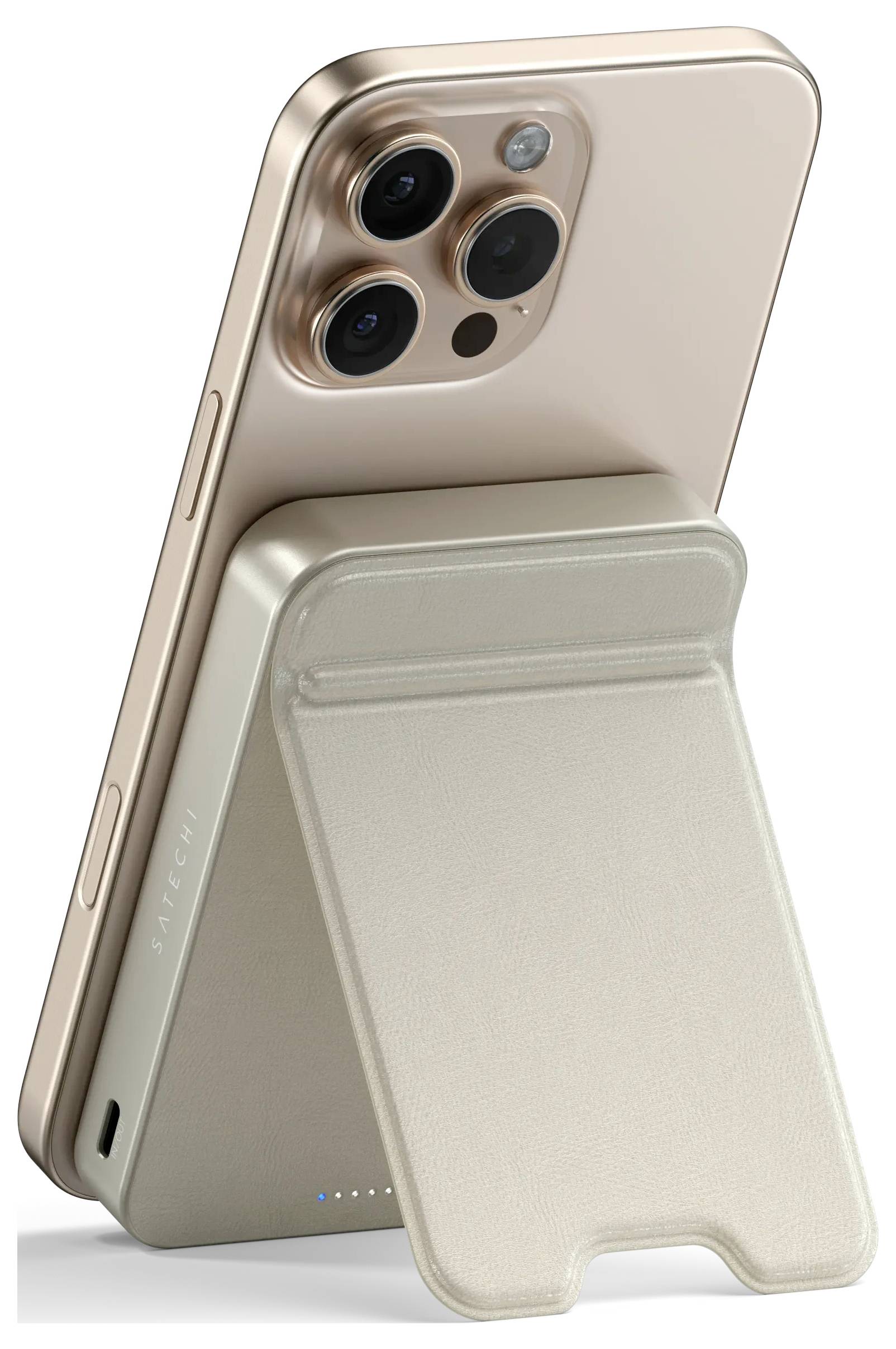 Satechi OntheGo Magnetic Qi2 powerbanka 10000 mAh, Qi 2, MagSafe, písková-4