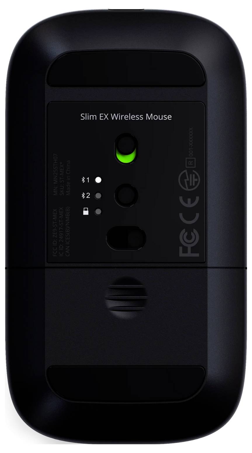 Satechi Slim EX Wireless Mouse Space myš, přenos bezdrátový, 4 tlačítko, černá-6