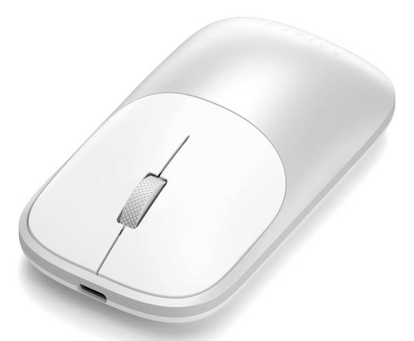 Satechi Slim EX Wireless Mouse Silver  myš, přenos bezdrátový, 4 tlačítko, stříbrná