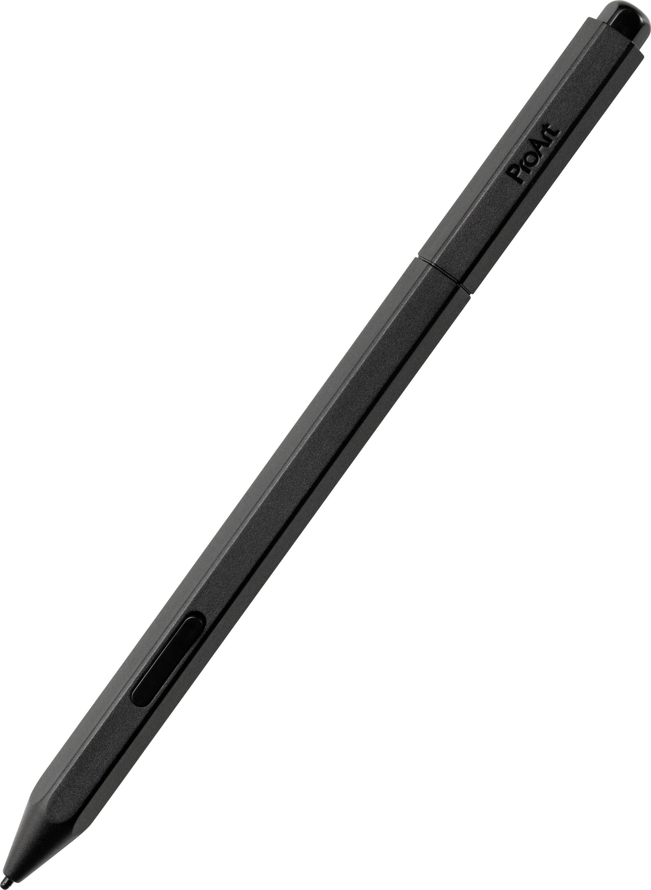 Černý digitální stylus, označený 'ProArt', nakloněný diagonálně.