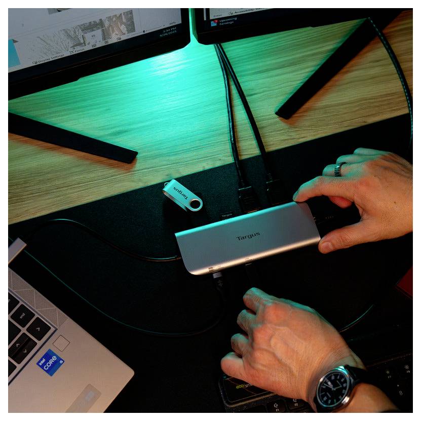 Targus USB-C® dokovací stanice Dual Video Mobile Dock mit 140W EPR Pass-Thru napájení USB-C®-19