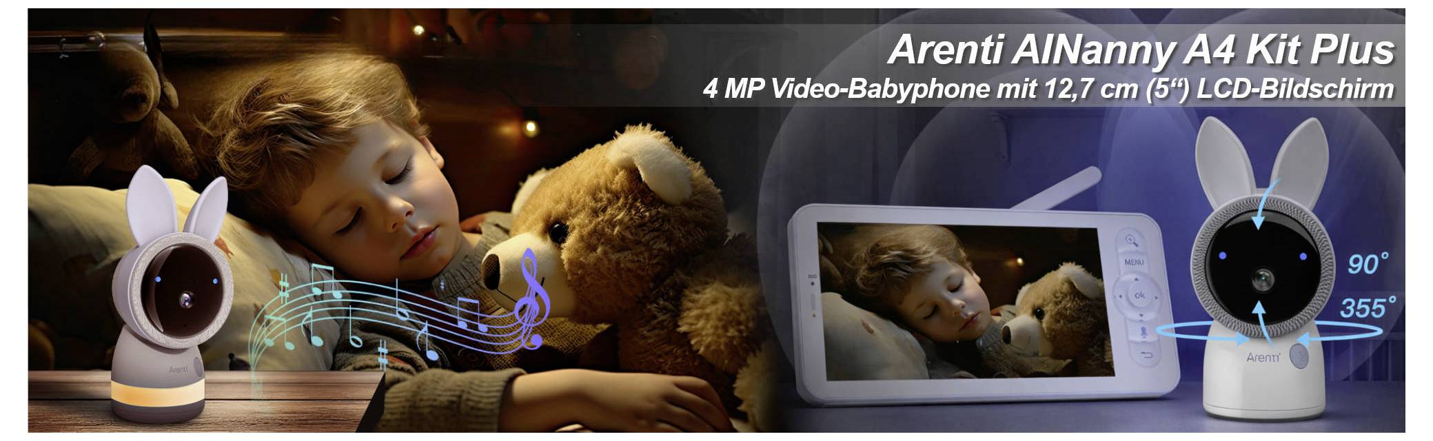 Arenti AINanny A4 Kit Plus Chůvička a kamera Wi-Fi, bezdrátový 2.4 GHz, 5 GHz-12