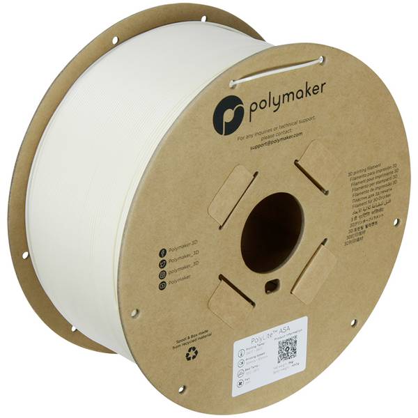 Polymaker PF01022 PolyLite vlákno pro 3D tiskárny ASA  odolné proti UV záření, odolné proti povětrnostním vlivům, Žáruvzdorné, Nárazuvzdorný 1.75 mm 3000 g přírodní, přírodní  1 ks